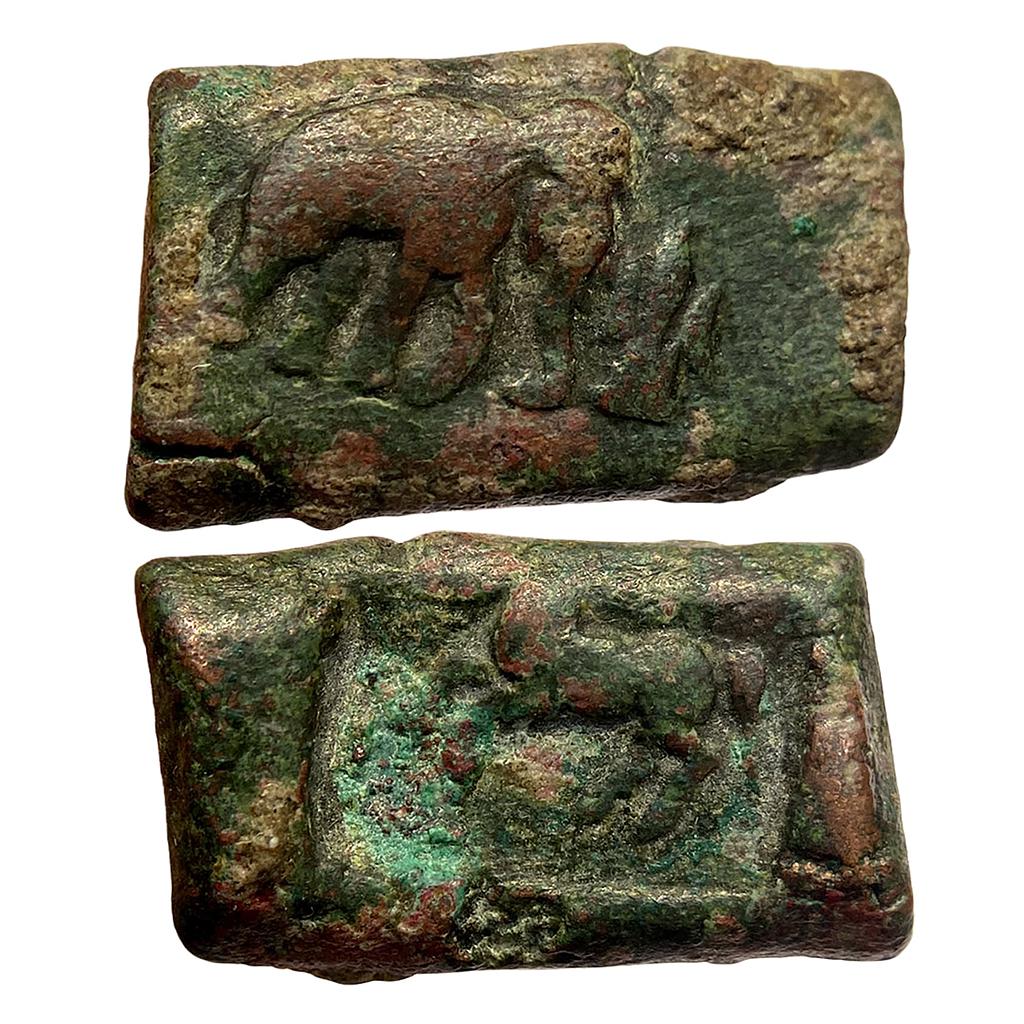 Ancient Taxila Horse-Elephant type Copper Unit