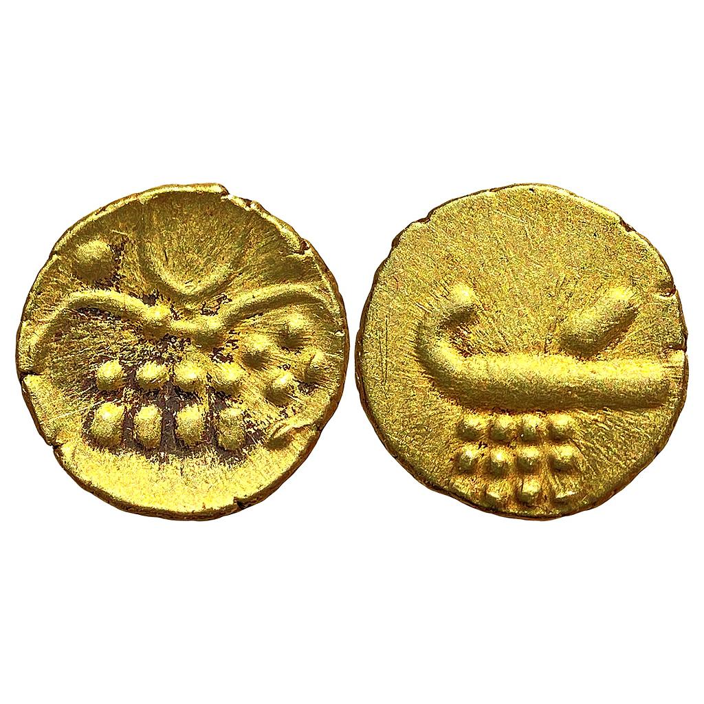 Vira Raya type Anonymous issue Gold Fanam