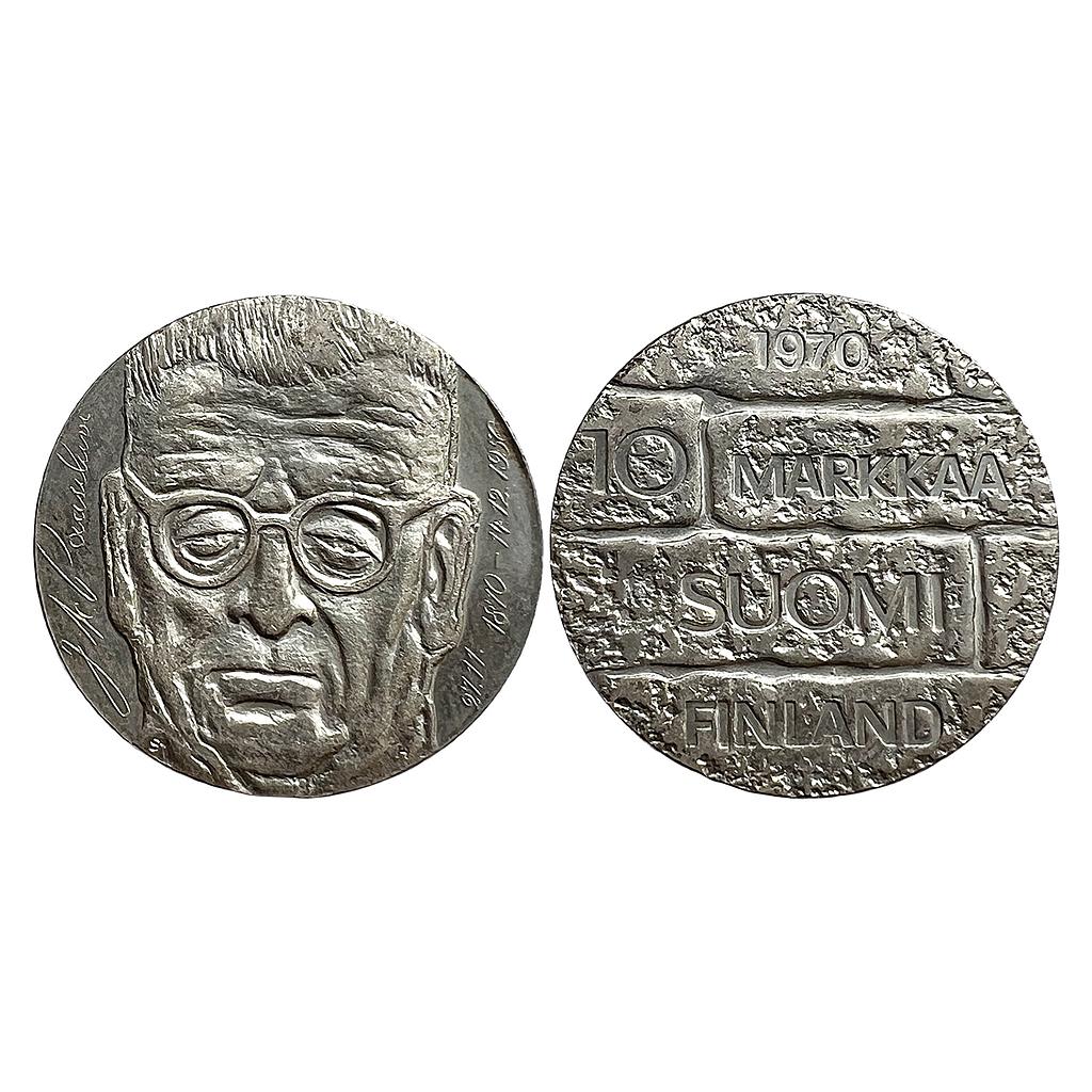 Finland 100th Anniversary of Birth of President Paasikivi Silver 10 Markkaa (0.500)