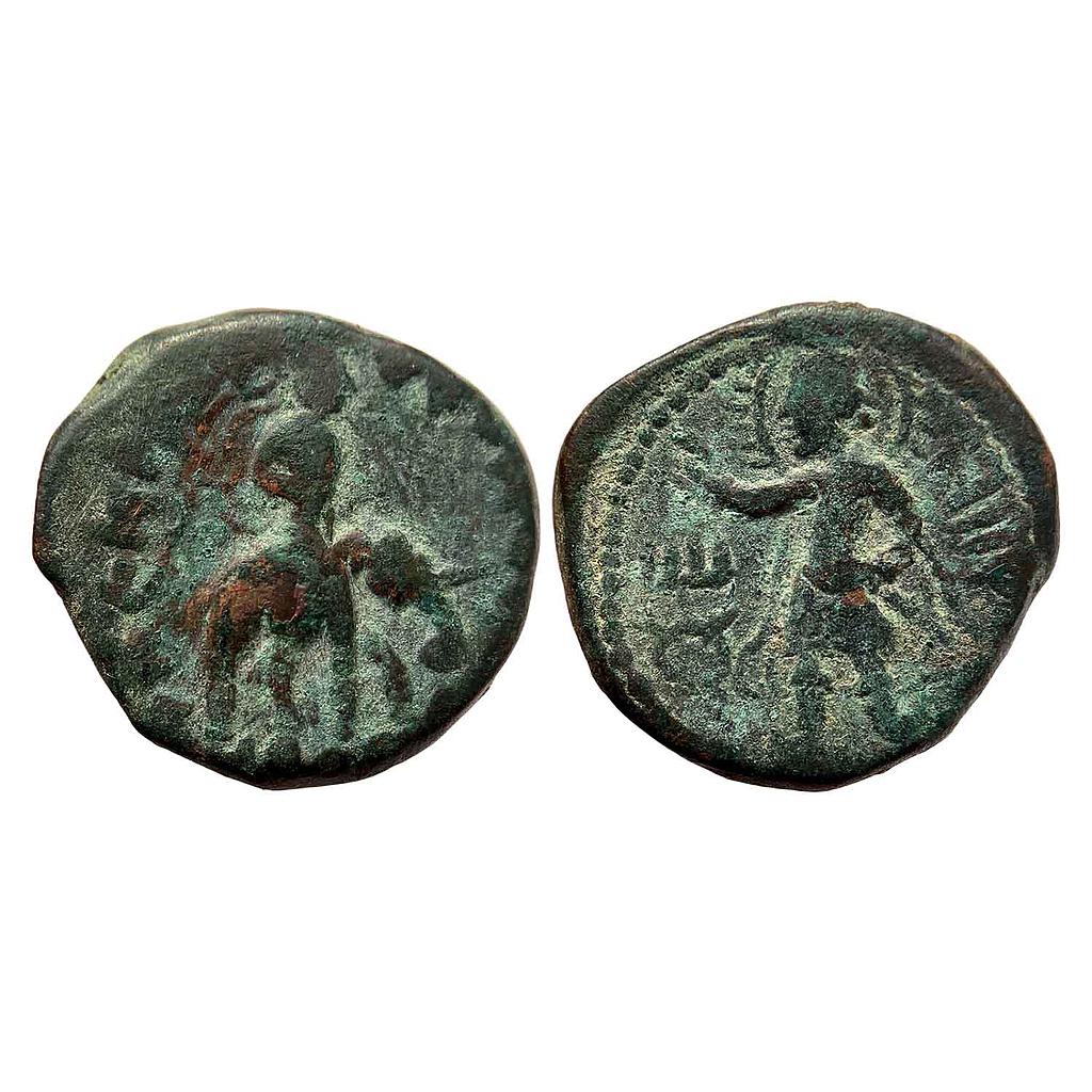 Ancient Kushanas Huvishka Elephant rider type Copper Unit