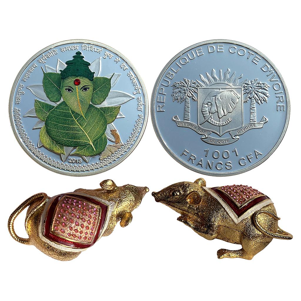 Ivory Coast Proof Silver 1001 Francs (.999)