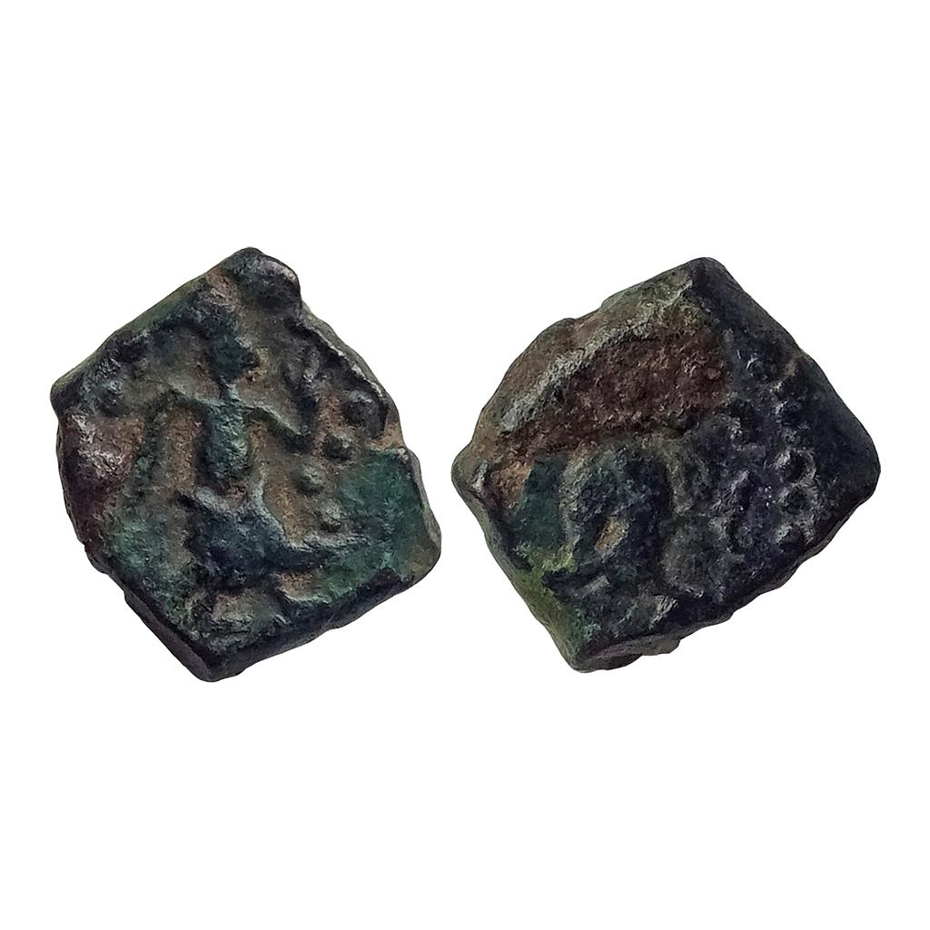 Ancient, Post Mauryan, Deity walking to right, Copper Unit