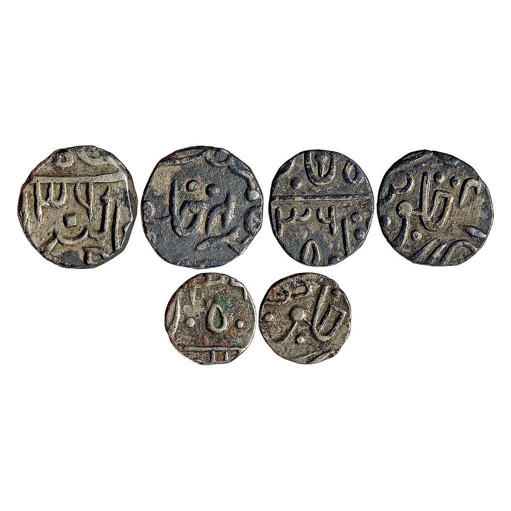 IPS Pratabgarh State Udaya Singh Devgadh Mint Set of 3 Coins Silver 1/2 Rupee Silver 1/4 Rupee &amp; Silver 1/8 Rupee