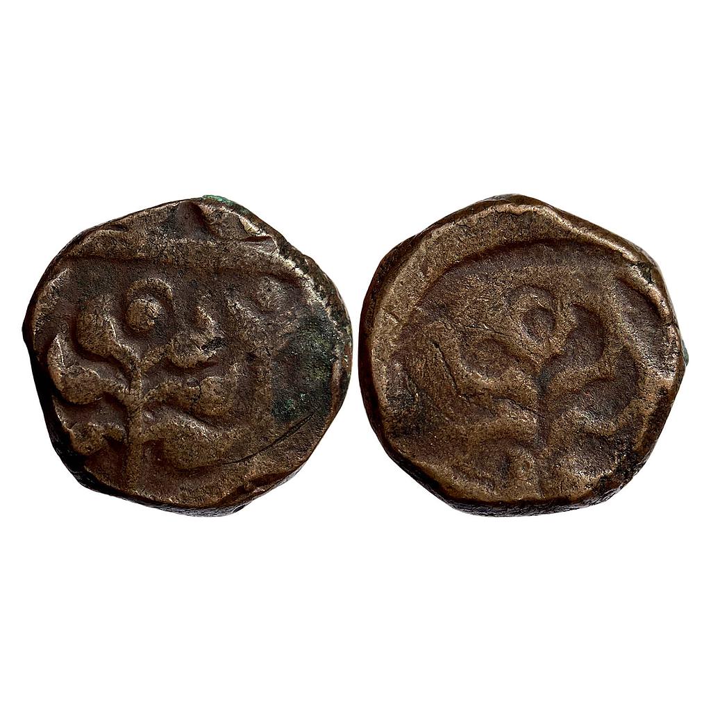 IPS Jaipur State INO Shah Alam II Brockage (Lakhi) Error Copper Paisa