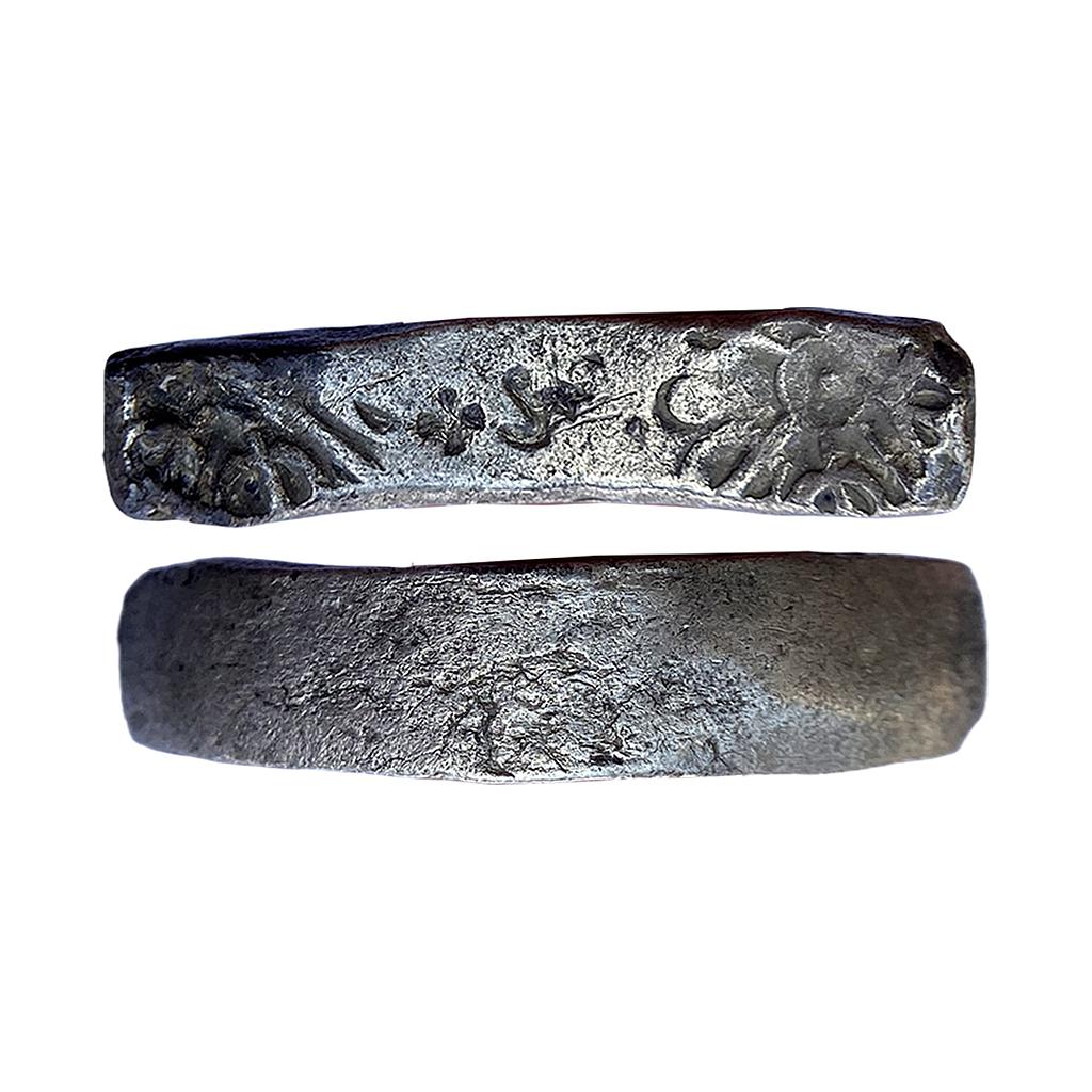 Ancient Punch Marked Coinage Gandhara Mahajanapada Bent Bar Silver 1 Shatamana