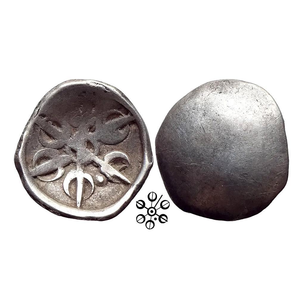 Ancient Punch Marked Coinage Gandhara Janapada Silver Shana or 1/8 Shatamana