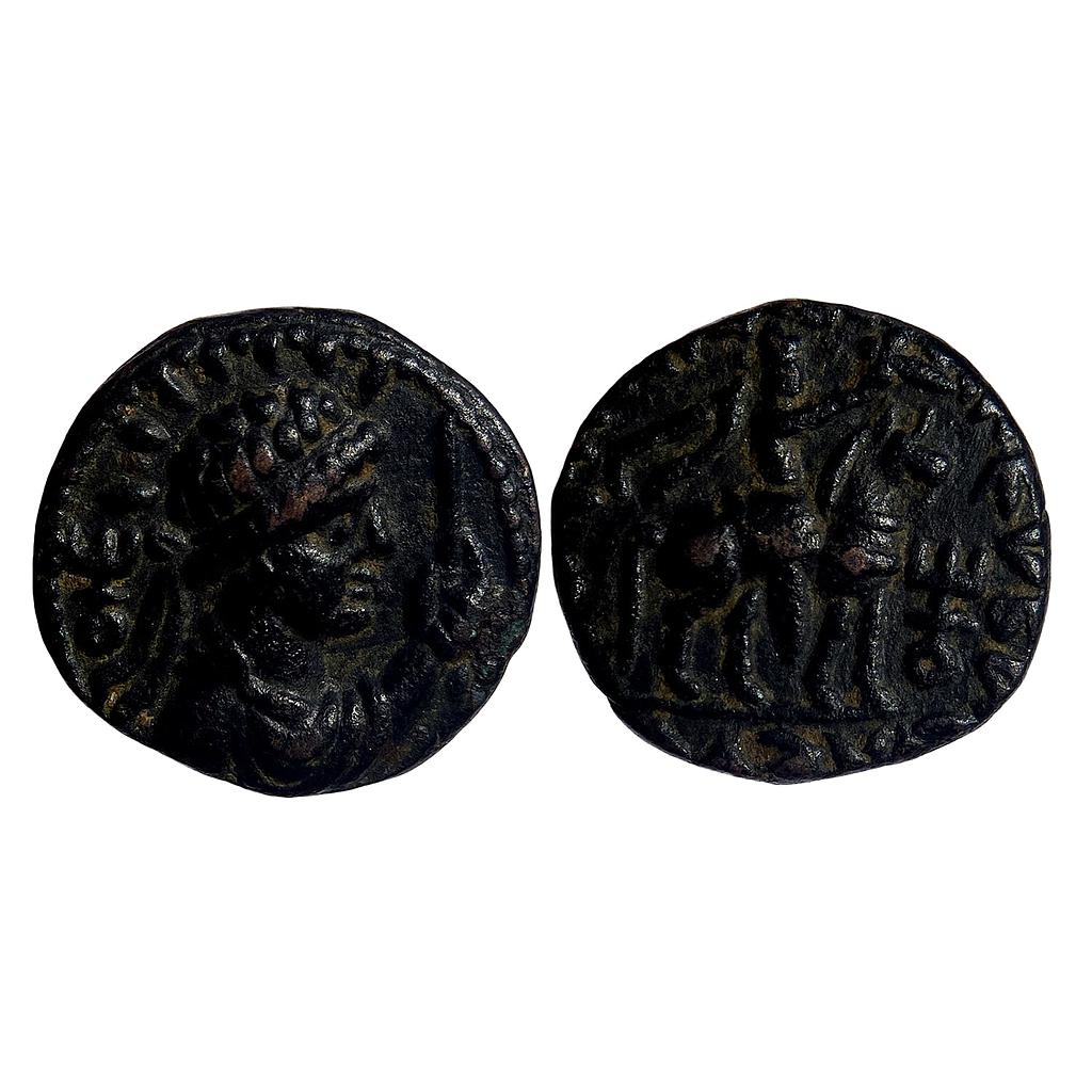 Ancient Kushanas Vima Takto Soter Megas Copper Drachma