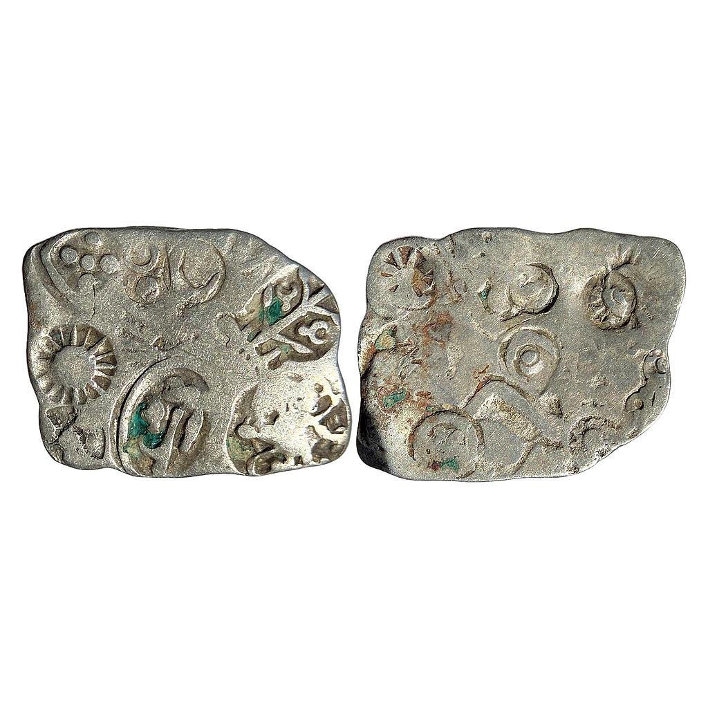 Ancient Punch Marked Coinage Mauryan Magadha Imperial Series III 298 Type Silver Karshapana