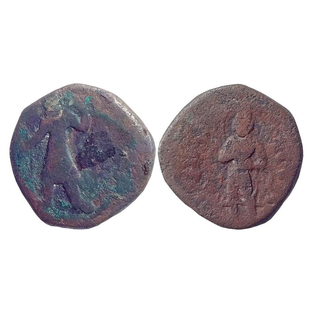 Ancient Kushanas Kanishka I Shakyamuni Buddha’s type Copper Drachma