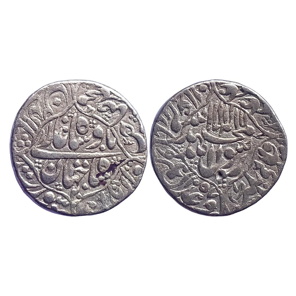 Mughal Shah Jahan Surat Mint Silver Rupee